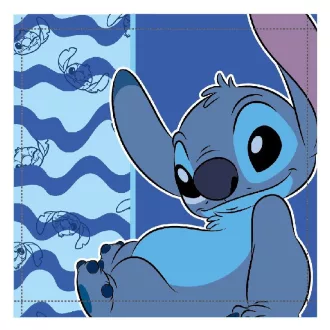 Disney Lilo és Stitch, A csillagkutya Ocean Waves kéztörlő, arctörlő, törölköző 30x30 cm