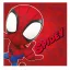 Pókember Spidey Red kéztörlő, arctörlő, törölköző 30x30 cm