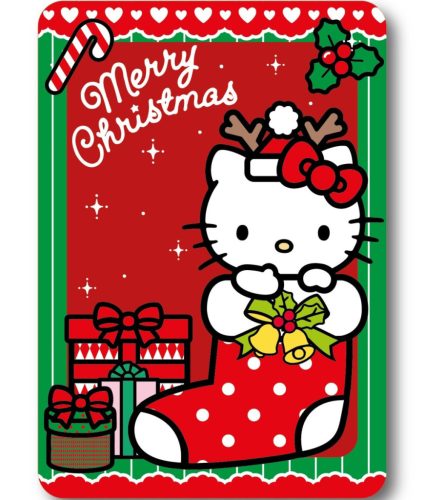 Hello Kitty Holiday Cheer Karácsony polár takaró 100x140 cm