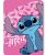 Disney Lilo és Stitch, A csillagkutya Pink Wave polár takaró 100x140 cm