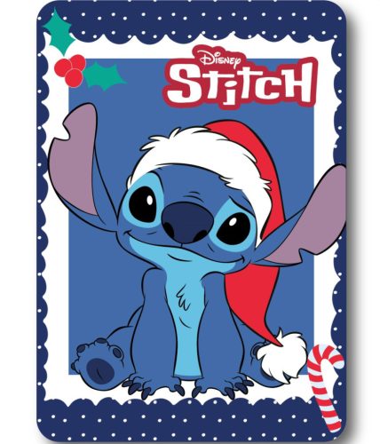 Disney Lilo és Stitch, A csillagkutya Holiday Karácsony polár takaró 100x140 cm