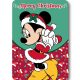 Disney Minnie Merry Moments Karácsony polár takaró 100x140 cm