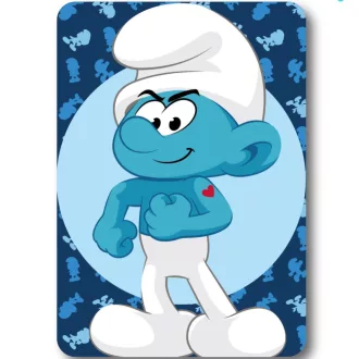 Hupikék Törpikék Hefty Smurf polár takaró 100x140 cm