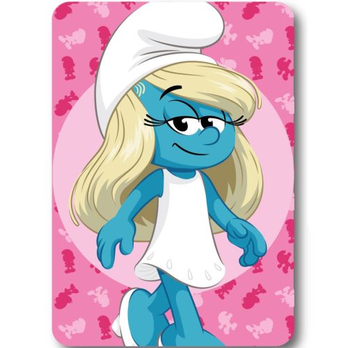 Hupikék Törpikék Smurfette polár takaró 100x140 cm