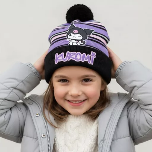 Hello Kitty Kuromi Black gyerek sapka