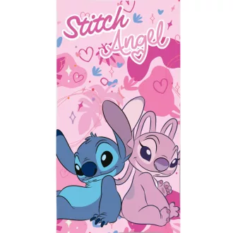   Disney Lilo és Stitch, A csillagkutya Love Duo fürdőlepedő, strandtörölköző 70x140cm (Fast Dry)