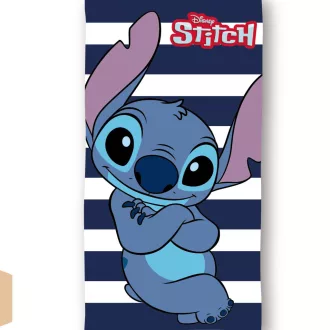 Disney Lilo és Stitch, A csillagkutya Cool Stripe fürdőlepedő, strandtörölköző 70x140 cm (Fast Dry)