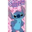 Disney Lilo és Stitch, A csillagkutya Pink Paradise fürdőlepedő, strandtörölköző 70x140 cm (Fast Dry)
