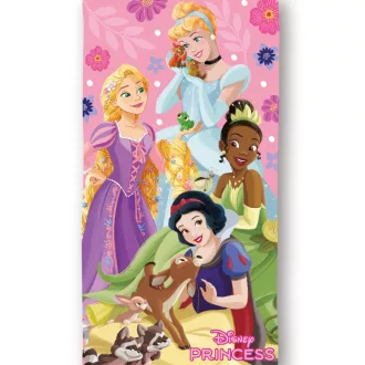 Disney Hercegnők Sparkle Kingdom fürdőlepedő, strandtörölköző 70x140 cm (Fast Dry)