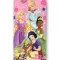 Disney Hercegnők Sparkle Kingdom fürdőlepedő, strandtörölköző 70x140 cm (Fast Dry)
