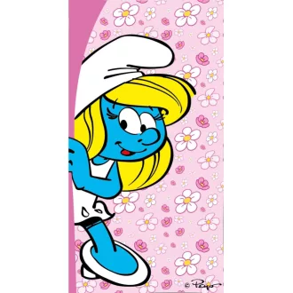   Hupikék törpikék Floral Fun fürdőlepedő, strandtörölköző 70x140cm (Fast Dry)