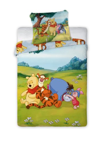Disney Micimackó Sunny Meadow gyerek, ovis ágyneműhuzat 100×135 cm, 40×60 cm