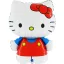 Hello Kitty Red fólia lufi 64cm