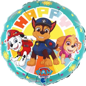Mancs Őrjárat Happy fólia lufi 46cm