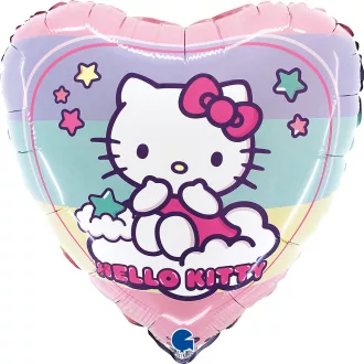 Hello Kitty Rainbow fólia lufi 46cm