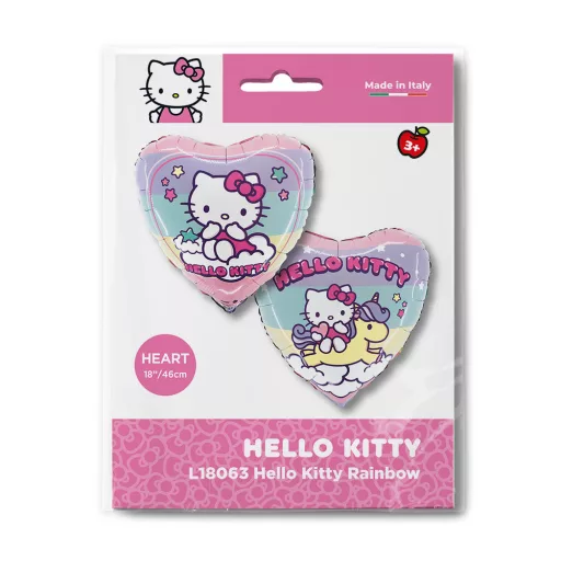 Hello Kitty Rainbow fólia lufi 46cm