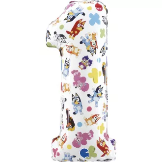 Bluey Friends 1-es szám fólia lufi 66cm