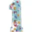 Peppa malac Blue 1-es szám fólia lufi 66cm