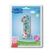 Peppa malac Blue 1-es szám fólia lufi 66cm