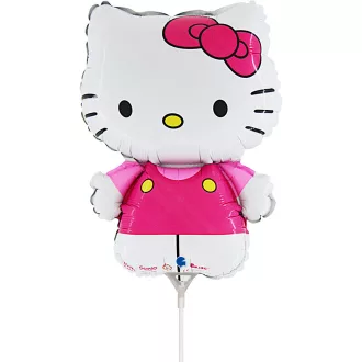 Hello Kitty Fuxia mini fólia lufi 35cm