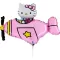 Hello Kitty Airplane Pink mini fólia lufi 35cm
