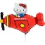 Hello Kitty Airplane Red mini fólia lufi 35cm