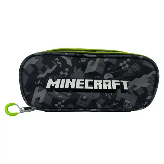 Minecraft Camo Terra 2 rekeszes tolltartó 23,5cm