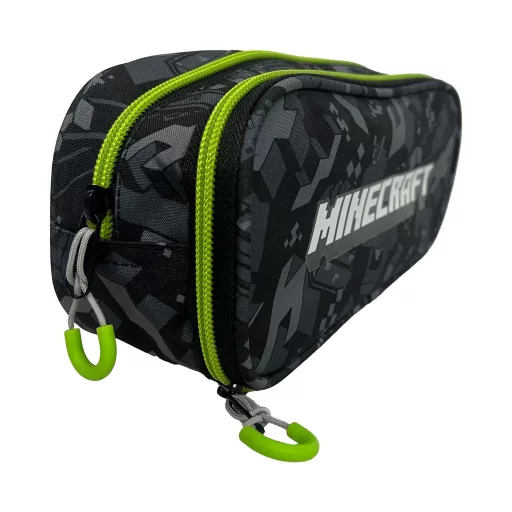 Minecraft Camo Terra 2 rekeszes tolltartó 23,5cm