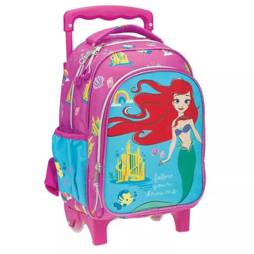 Disney Hercegnők Ariel gurulós ovis hátizsák, táska 30cm