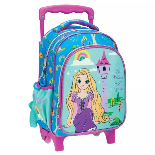 Disney Hercegnők Aranyhaj gurulós ovis hátizsák, táska 30cm