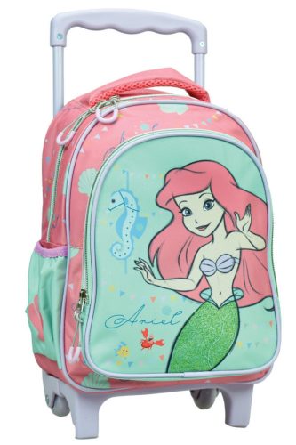 Disney Hercegnők Ariel gurulós ovis hátizsák, táska 30cm