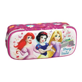 Disney Hercegnők Strong 2 rekeszes tolltartó 26cm