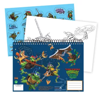   Tini Nindzsa Teknőcök A/4 spirál vázlatfüzet 40 lapos matricával