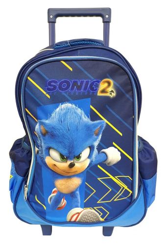 Sonic a sündisznó gurulós iskolatáska, táska 46 cm