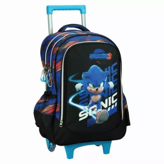 Sonic, a sündisznó Brawn gurulós iskolatáska, táska 46cm