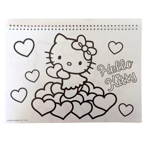 Hello Kitty Sweetheart A/4 spirál vázlatfüzet 40 lapos matricával