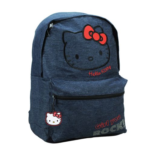 Hello Kitty Denim iskolatáska, táska 39 cm