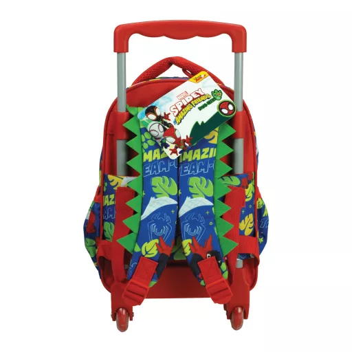 Pókember Spidey Dino-Webs gurulós ovis hátizsák, táska 30 cm