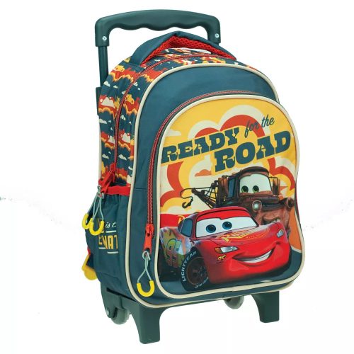Disney Verdák Road gurulós ovis hátizsák, táska 30cm