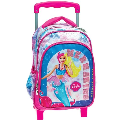 Barbie Mermaid gurulós ovis hátizsák, táska 30cm