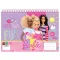 Barbie Happy Thoughts A/4 spirál vázlatfüzet, 30 lapos