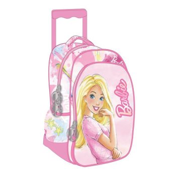 Barbie Paints gurulós ovis hátizsák, táska 30cm