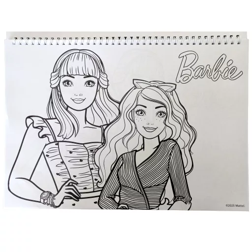 Barbie Paints A/4 spirál vázlatfüzet 40 lapos matricával