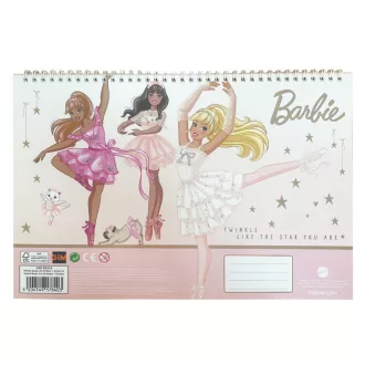   Barbie Ballerina A/4 spirál vázlatfüzet 40 lapos matricával