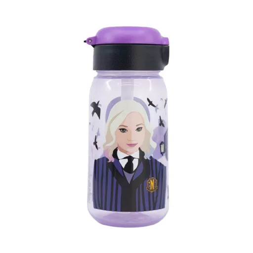 Wednesday Nevermore Academy műanyag kulacs 510ml