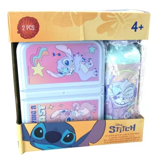   Disney Lilo és Stitch, A csillagkutya Blast szendvicsdoboz + alumínium kulacs szett