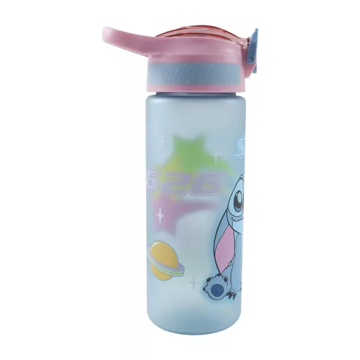Disney Lilo és Stitch, A csillagkutya Alien 626 műanyag matt szívószálas kulacs 600ml