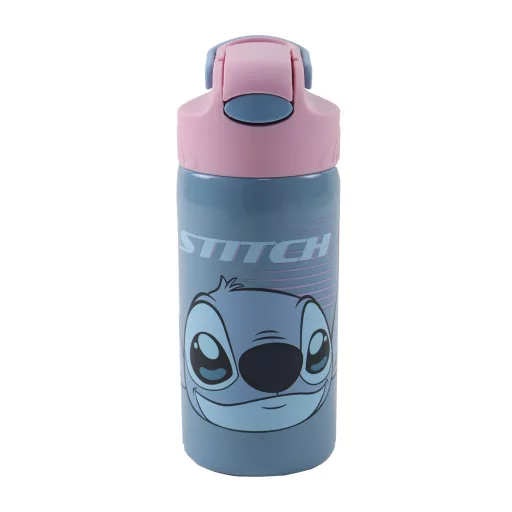 Disney Lilo és Stitch, a csillagkutya Alien 626 alumínium szívószálas kulacs akasztóval 500ml