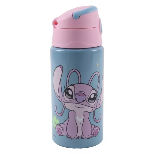 Disney Lilo és Stitch, a csillagkutya Aliens alumínium szívószálas kulacs akasztóval 500ml