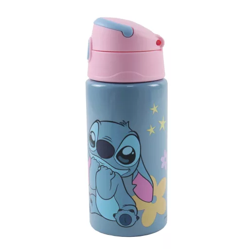 Disney Lilo és Stitch, a csillagkutya Aliens alumínium szívószálas kulacs akasztóval 500ml